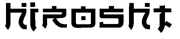 HIROSHT字体