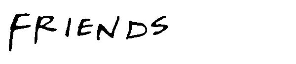 Friends字体