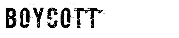 BOYCOTT字体