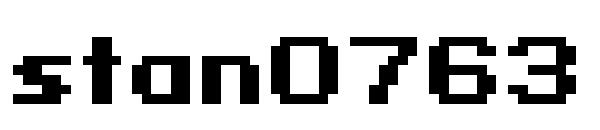 stan0763字体