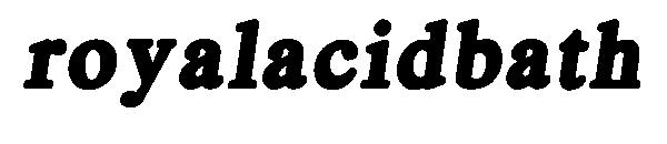 royalacidbath字体