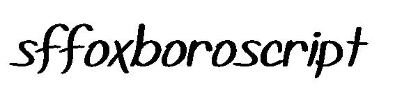 sffoxboroscript字体