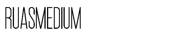 RuasMedium字体