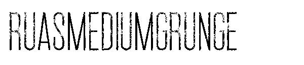 RuasMediumGrunge字体