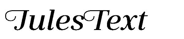 JulesText字体