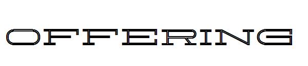 Offering字体
