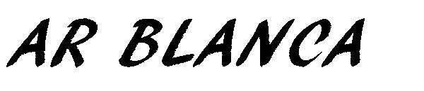 AR BLANCA字体
