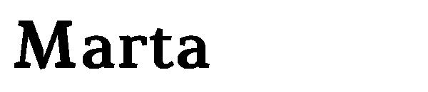 Marta字体