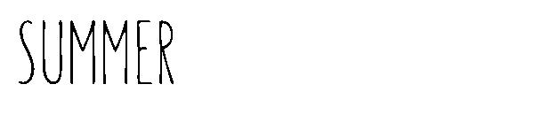 SUMMER字体