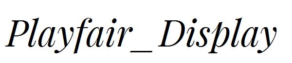 Playfair_Display字体