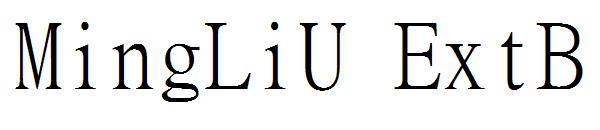MingLiU ExtB字体