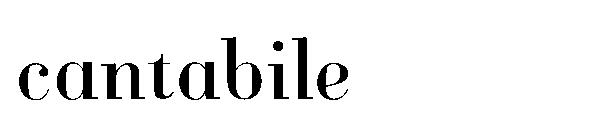 cantabile字体