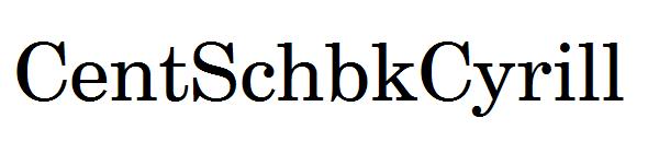 CentSchbkCyrill字体