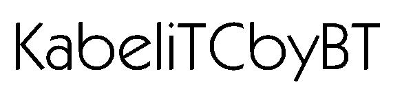 KabeliTCbyBT字体