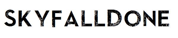 SkyFallDone字体