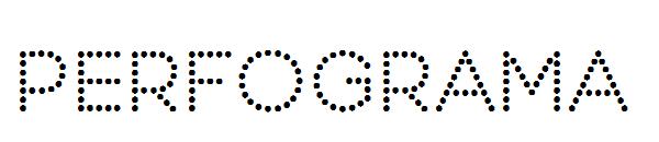 perfograma字体