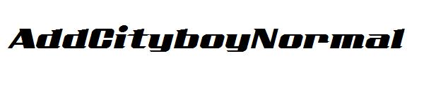 AddCityboyNormal字体