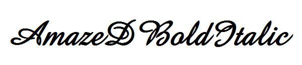 AmazeDBoldItalic字体