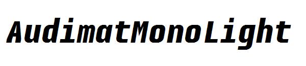 AudimatMonoLight字体