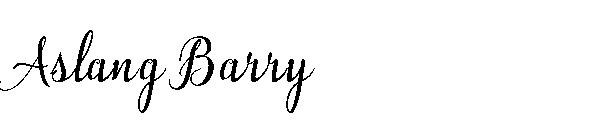 Aslang Barry字体