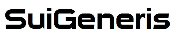 SuiGeneris字体