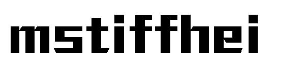 mstiffhei字体