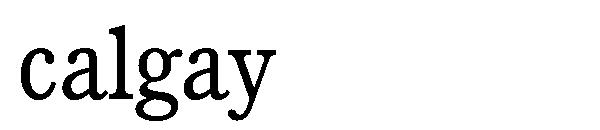 calgay字体
