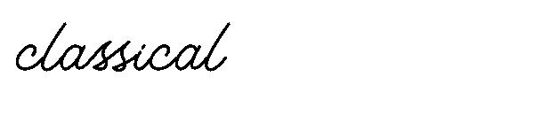 classical字体
