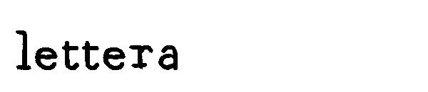 lettera字体