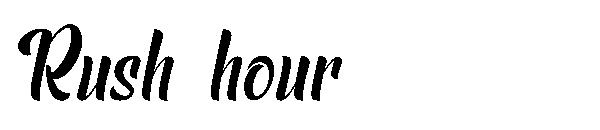 Rush hour字体