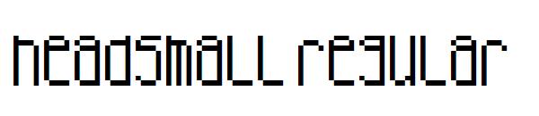 headsmall regular字体 