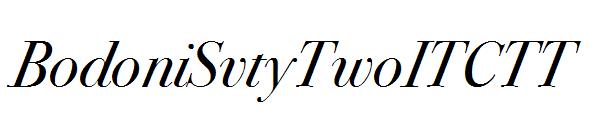 BodoniSvtyTwoITCTT字体
