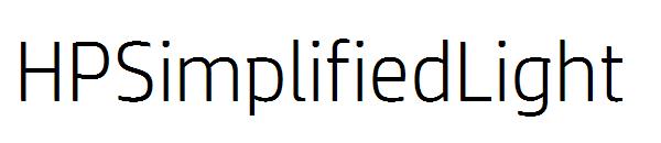 HPSimplifiedLight字体