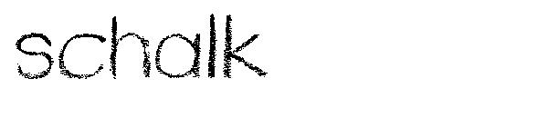 schalk字体