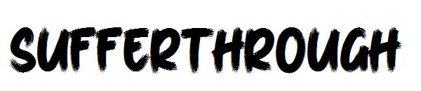 SufferThrough字体