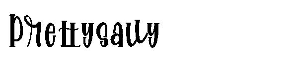 Prettysally字体