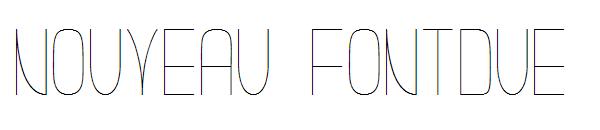 Nouveau Fontdue字体