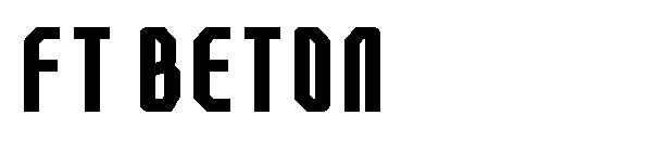 ft beton字体