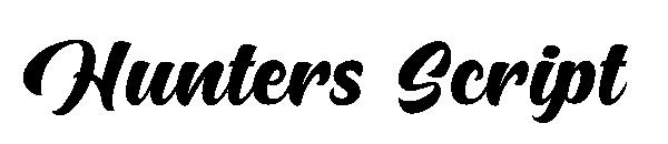 Hunters Script字体