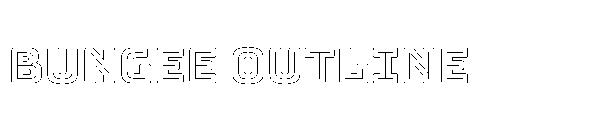 Bungee Outline字体