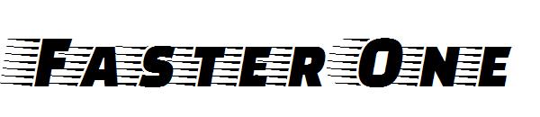 Faster One字体