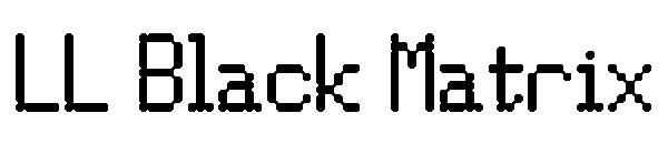 LL Black Matrix字体