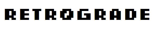 Retrograde字体