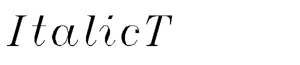 ItalicT字体