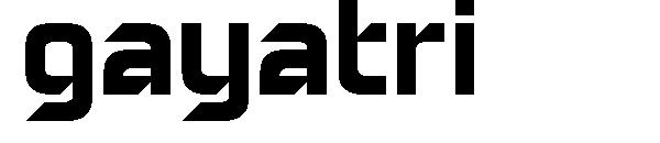 gayatri字体