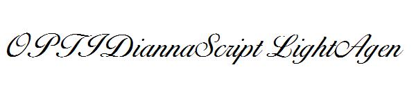 OPTIDiannaScript LightAgen字体