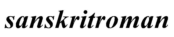 sanskritroman字体