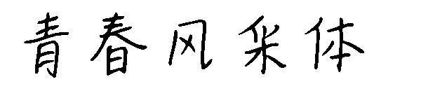 青春风采体字体