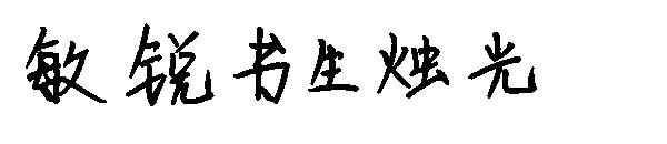 敏锐书生烛光