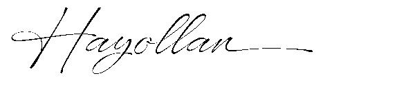 Hayollan字体